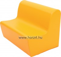 Szivacs kanapé narancs színben - 26 cm-es ülésmagassággal