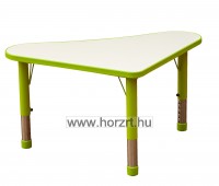 Happy Íves háromszög asztal, állítható magasságú - zöld