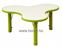 Téglalap asztal, állítható asztallábbal<br>70x120 cm<br>52-58 cm-es asztallábbal
