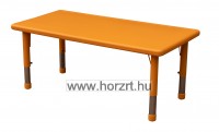 Óvodai Trapéz asztal-állítható magasságú 118x60 cm, lekerekített sarkokkal, élekkel - juhar