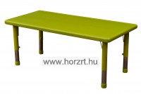 Bölcsõdei Trapéz asztal 118x60x46 cm, lekerekített sarkokkal, élekkel - juhar