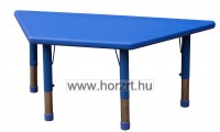 Happy Íves négyszög asztal, állítható magasságú - kék