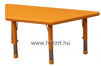 Happy Trapéz asztal, állítható magasságú - narancs