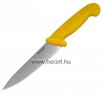 Szakács kés, 25 cm, sárga nyéllel
