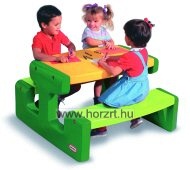 Piknik asztal - junior -zöld-piros színben  Little Tikes