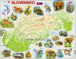 Térképpuzzle<br>Lappuzzle <br> Szlovákia földrajza és élővilága