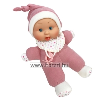 Gyömi baba, rózsaszín ruhában 26 cm - NINES  24 hó+