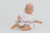 Csecsemő baba, rózsaszín ruhában