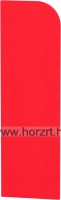 Ajtó -nagy Komfort gyermeköltözőhöz, 80,3x25,6 cm - íves, piros