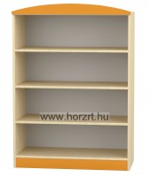 Flóra nyitott játéktároló, 90x40x187 cm, juhar-zöld