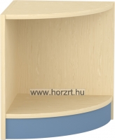 Komfort szekrény  I.- alacsony íves oldalelem - acélkék