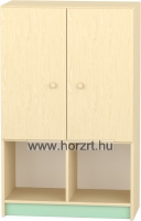 Komfort szekrény  III. - 2 fakkos -2 polcos ajtós - pasztellzöld