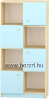 Komfort szekrény  IV. - 8 fakkos - mozaik ajtós - pasztellkék