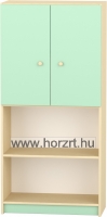 Komfort szekrény  IV. - polcos-felülajtós -pasztellzöld