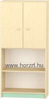 Komfort szekrény  IV. - polcos-felülajtós -pasztellzöld