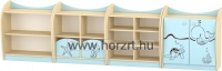 Komfort szekrény  II. - gurulós pasztellrózsaszín tárolókkal