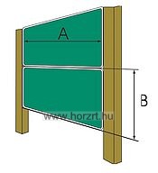 Állványos táblák, 70x100 cm, filces
