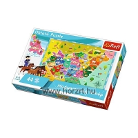 Oktató puzzle - Magyarország térkép