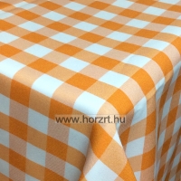 Abrosz 80x120 cm kockás pamutvászon - Narancs