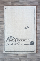 Zora egyszínű körszőnyeg Mogyoró 80 cm átmérőjű