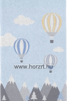 Sziluett szőnyeg Hőlégballonos Pasztellkék 120x170 cm