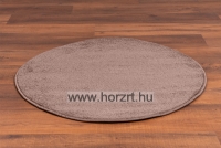 Zora egyszínű körszőnyeg Mogyoró 80 cm átmérőjű