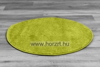 Zora egyszínű körszőnyeg Kiwizöld 80 cm átmérőjű