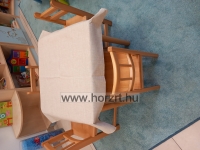 Abrosz 120x120 kockás pamutvászon - Zöld