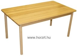 Téglalap asztal bükkfából<br>70x120 cm<br>64 cm magas