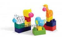 Rugalmas építőkocka - mini állatok