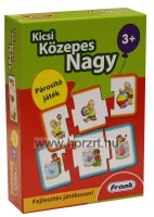 Kicsi, közepes, nagy - párosító játék