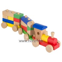 Vonat építőkockákkal