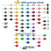 Hama MIDI gyöngy - átlátszó, sötétlila 1000 db-os