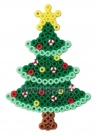 Hama vasalható gyöngy kezdőkészlet - Karácsony - Fenyőfa - Midi