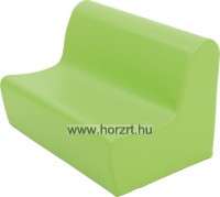 Szivacs kanapé zöld színben - 20 cm-es ülésmagassággal