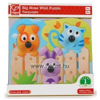 Hape Fogantyús puzzle - bébi állatok - 12 hó+