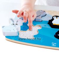 Hape Tapintós puzzle-sarkvidéki állatok - 24 hó+