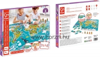 Hape A világ körül puzzle és társasjáték