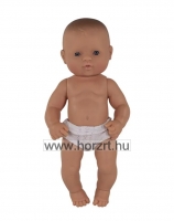 Európai baba - lány, kopasz, fürdethető, 32 cm 10 hó+
