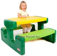 Piknik asztal, zöld-sárga - Little Tikes