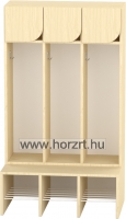 Ajtó -kicsi Komfort gyermeköltözőhöz, 23,9x25,6 cm - íves, juhar