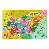 Oktató puzzle - Magyarország térkép