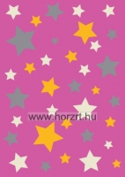Pink csillagos szőnyeg 120x170 cm