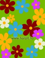 Szőnyeg virágos Zöld 120x170 cm