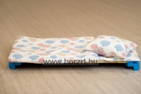 Ágyneműhuzat szett - felhőcskés, zipzáros