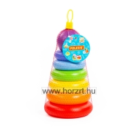 Montessori gyűrűtorony,<br>8 darabos 12 hó+