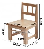 Dani szék - bölcsis méret - 22 cm