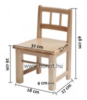 Dani szék - bölcsis méret - 26 cm